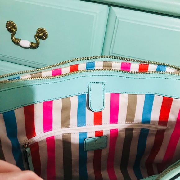 Teal Kate Spade ♠️ purse 👛 - Picture 2 of 2